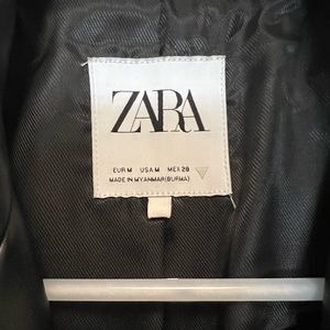 Zara Leather Blazer